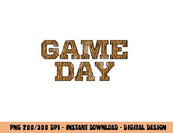 Game Day Tiger Animal Print Sports Soccer Football Mom Tee png, sublimation copy