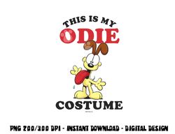 Garfield Halloween This Is My Odie Costume  png,sublimation copy