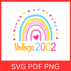 Vintage 2002 Retro Svg | VINTAGE 2002 SVG DESIGN | Vintage 2002 Sublimation Designs | Printable Art | Digital Download