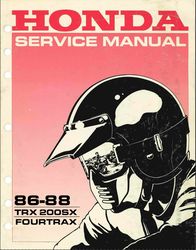 Honda TRX200SX Repair Service Manual 1986-1988
