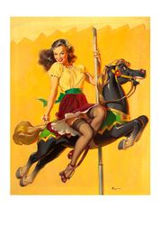 Vintage Pin Up Girl - Cross Stitch Pattern Counted Vintage PDF - 111-445