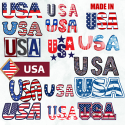 USA flag PNG- USA clipart - Sublimation Design.
