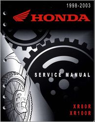 HONDA XR80R XR100R 1993 to 2003 Service MANUAL