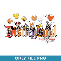 Disneyland Trick Or Treat Png, Mickey and Friends Halloween Png, Halloween Png, Instant Download