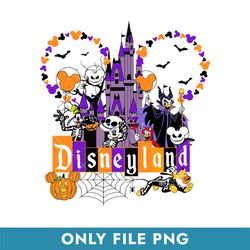 Disneyland Halloween Png, Mickey and Friends Halloween Png, Halloween Png, Instant Download