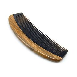 Wood Hair Comb Anti Static Handmade Wooden Green Sandalwood Horn Combs