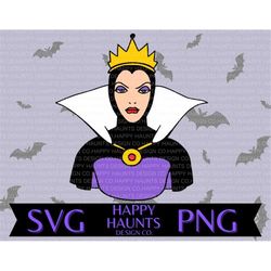 Evil queen SVG, easy cut file for Cricut, Layered by colour