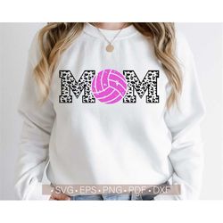 volleyball leopard svg, mom shirt svg, volleyball cricut - cut - silhouette file, distressed - grunge vector clipart art