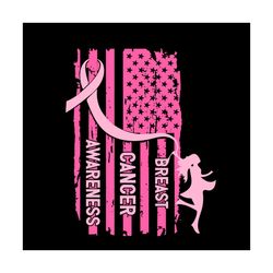 Breast Cancer Awareness Woman Flag Pink Vector Svg, Pink Wariors Gift For Breast Cancer Awareness Svg, Fight Gift For Br