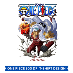 One Piece, akainu, Anime PNG Design, 300 DPI, Digital Prints, Graphic Designs, Shirt Design