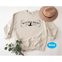 Witches Brew Drink Company Sweatshirt - Witch Squad Sweater - Fall Sweater for Halloween - Salem Drinking Crew Sweatshir