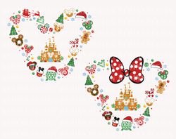 Bundle Merry Christmas Mouse SVG, Mouse Castle Svg, Christma