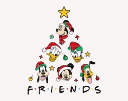 Christmas Doodle Tree Svg, Mouse And Friends Svg, Family Vac