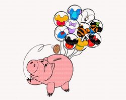 Family Vacation 2023 Png, Cute Pig Svg, Mouse Balloon Png, F