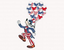 Fourth of July Png, America Flag Balloon Png, July 4th Png,