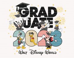 Graduate 2023 Svg, Mouse And Friends Svg, Graduation Cap Svg
