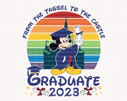 Graduate Tassel To Castle Svg, Graduate 2023 Svg, Graduation