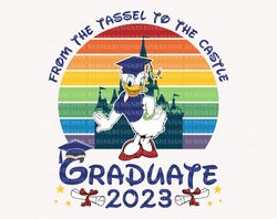 Graduate Tassel To Castle Svg, Graduate 2023 Svg, Graduation