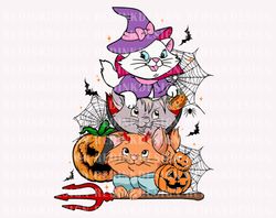 Halloween Cute Cats SVG, Halloween Svg, Spooky Season Svg, T
