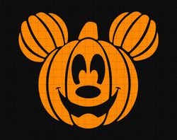 Halloween Pumpkin SVG, Spooky Season Svg, Mouse Halloween Sv