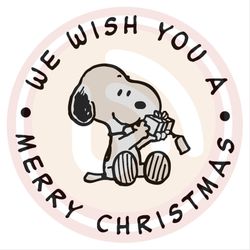 file We wish you a merry christmas-snoopy SVG  png