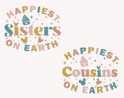 Happiest Sisters On Earth Svg, Magical Kingdom Svg, Family V