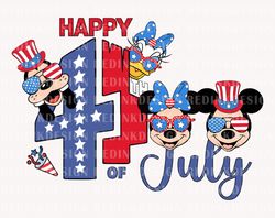 Happy 4th of July Svg, Mouse And  Friends Svg, July 4th Svg,