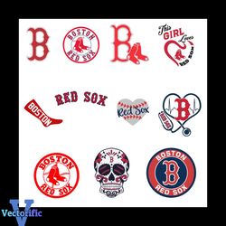 Boston Red Sox Logo Bundle File Svg, Sport Svg, Sport Logo Svg, Baseball Svg, Baseball Lover Svg, Boston Red Sox Svg, Bo
