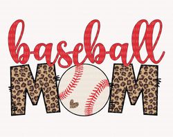 Leopard Baseball Mom Svg, Baseball Mom Svg, Game Day Svg, Fa