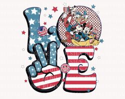 Love Peace Png, Mouse And Friends Png, Fourth of July Png, A