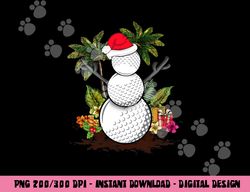 Golf Christmas in July Summer Snowman Golfer Party Hawaii png, sublimation copy