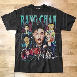 Stray Kids Bangchan Retro Bootleg T-shirt - stray kids shirt - Kpop Tshirt - Kpop Gift For her or him - Skz Shirt
