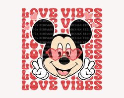 Love Vibes Svg, Love Mouse Svg, Funny Valentines Day, Mouse