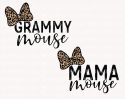 Mama Mouse Svg, Mama Leopard Bow Svg, Family Vacation Svg, M