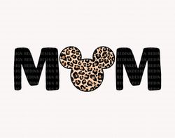 Mom Svg, Leopard Mouse Head Svg, Mother Svg, Mothers Day Svg