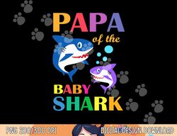 Papa Of The Baby Birthday Shark Papa Shark Christmas Day  png, sublimation