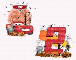 Personalized Halloween Birthday Png, Halloween Cars Png, Lig
