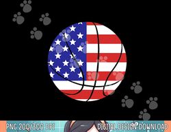 Patriotic American US Flag Fourth July Basketball  png, sublimation copy