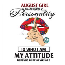 August Girl Svg, Birthday Svg, August Birthday Svg, Born In August, August Woman Svg, Birthday Girl Svg, Birthday Woman