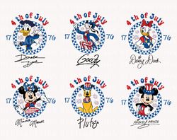 Retro 4th of July 1776 Svg, Mouse And Friends Svg, July 4th
