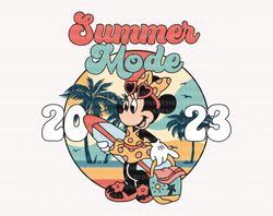 Retro Summer Mode Svg, Summer Trip Svg, Cute Mouse Svg, Vaca