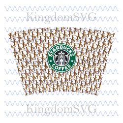 Dior Full Wrap For Starbucks Cup Svg, Trending Svg, Dior Starbucks Cup, Dior Starbucks Svg, Starbucks Wrap Svg, Dior Wra