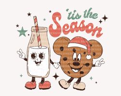 Tis The Season Png, Christmas Milk Png, Mouse Cookies Png, C