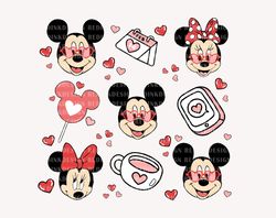 Valentine Mouse Doodle Svg, Mouse Coffee Love Svg, Mouse Val