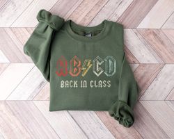 ABCD Back to School Sweatshirt, Retro Abcd Teacher Gifts, Retro Teacher Sweater, Vintage Teacher life Shirt