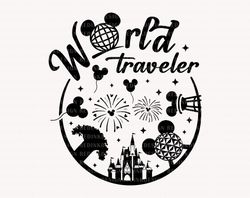 World Traveler Svg, Magical Kingdom Svg, Family Vacation Svg