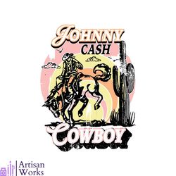 Johnny Cash Cowboy Western Country Music SVG Cricut File