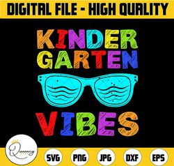 Kindergarten Vibes Sunglasses First Day of Kindergarten Back to School PNG File