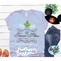 Tianas Place DisneySVG The Princess and the Frog Silhouette Cricut Cut file Silhouette Princess Tiana Download DXF SVG