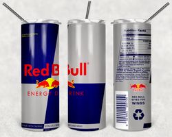 Red Bull Can Tumbler Png, Red Bull Can 20oz Skinny Sublimation Designs Png, Drinks Tumbler Png, Png file